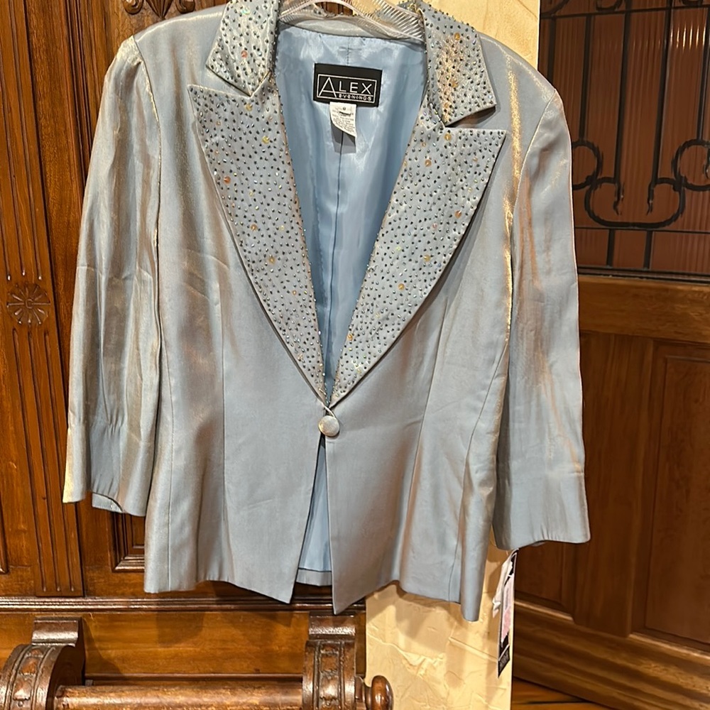 Ladies Formal Blazer iridescent greenish